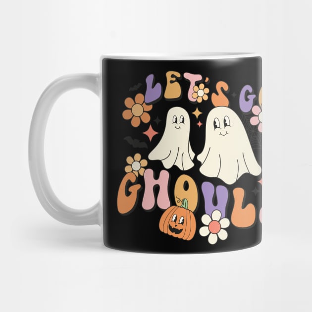 Let's Go Ghouls Funny Ghouls Hippie by UniqueBoutiqueTheArt